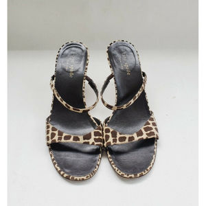 kate spade New York Women's Giraffe Print Slide Sandals 6.5 B